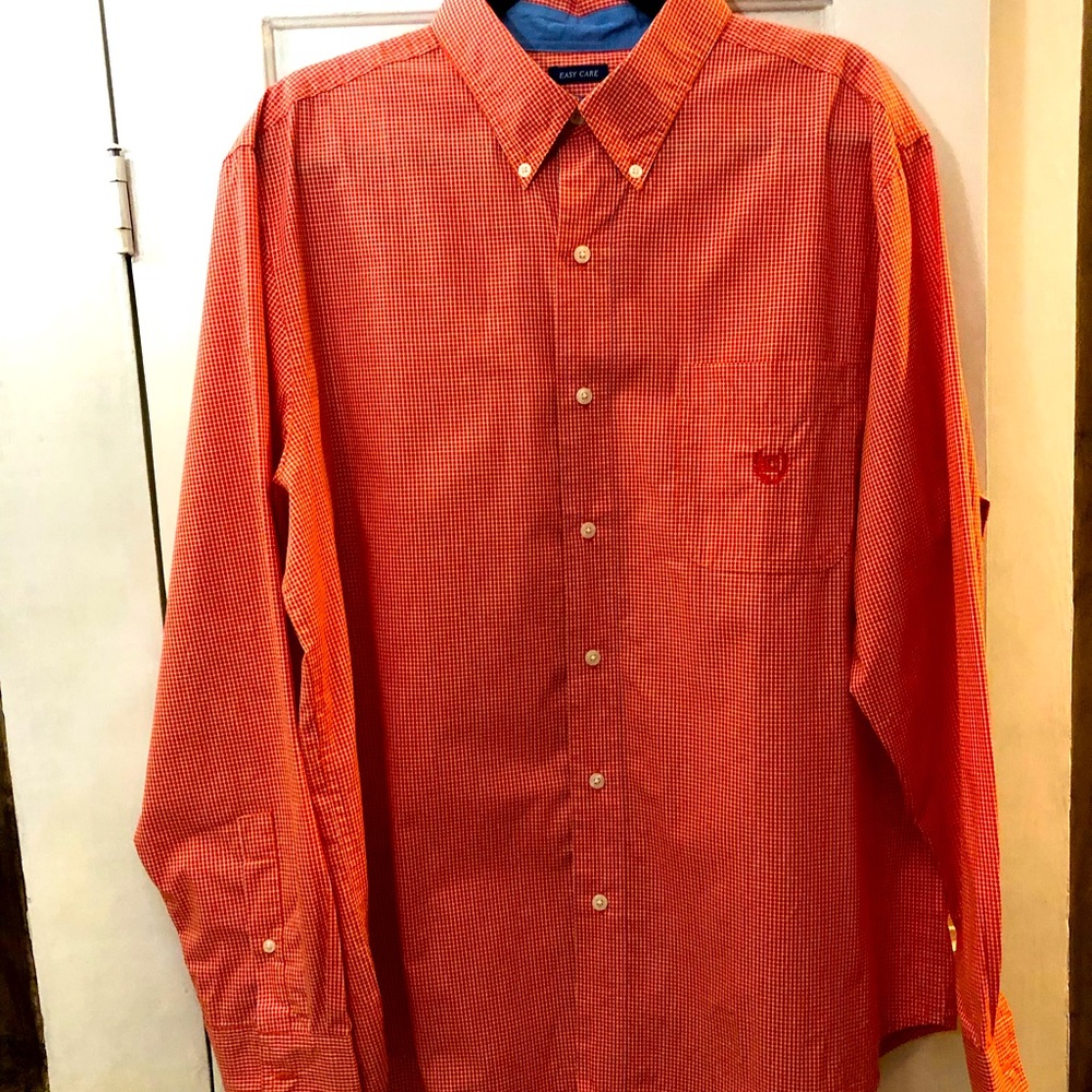 Chaps Mens button down dress shirt size L